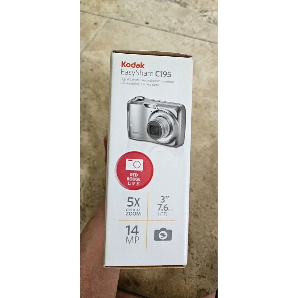 Red Kodak EasyShare C195  Batteries Strap share your photos to social media